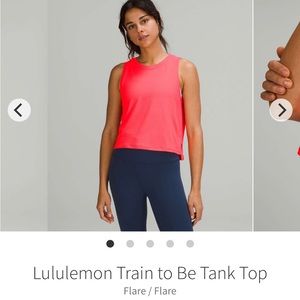 Lululemon Train To Be tank sz 4